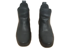 Roper Performance Herren Schwarz 7,5 Leder Stretch Chelsea Grob Stiefeletten - Bild 1 von 9