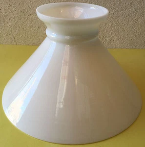  ABAT JOUR VERRE OPALINE BLANCHE - Picture 1 of 1