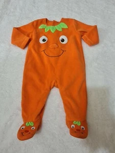 3-6 Months pumpkin fluffy sleesuit Halloween Outfit (6) - Picture 1 of 4