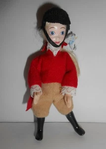 Mini Equestrian Doll 4" Girl Rider with Ceramic Face, Hands and Boots - Picture 1 of 5