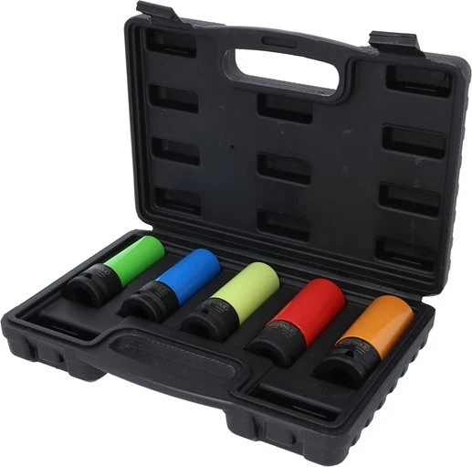 KS Tools 1/2'' Alu-Felgen Kraft-Stecknuss-Satz robust, 5-tlg