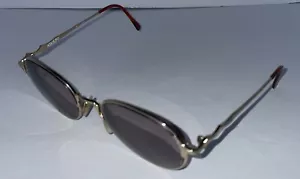 Gafas de sol vintage Adolfo Japón dorado de metal Liberty #1 135 marcos 5320 - Imagen 1 de 9