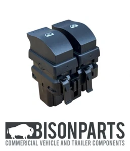 "DOUBLE WINDOW CONTROL SWITCH DRIVER SIDE RH FITS RENAULT MASTER SERIES - Picture 1 of 13