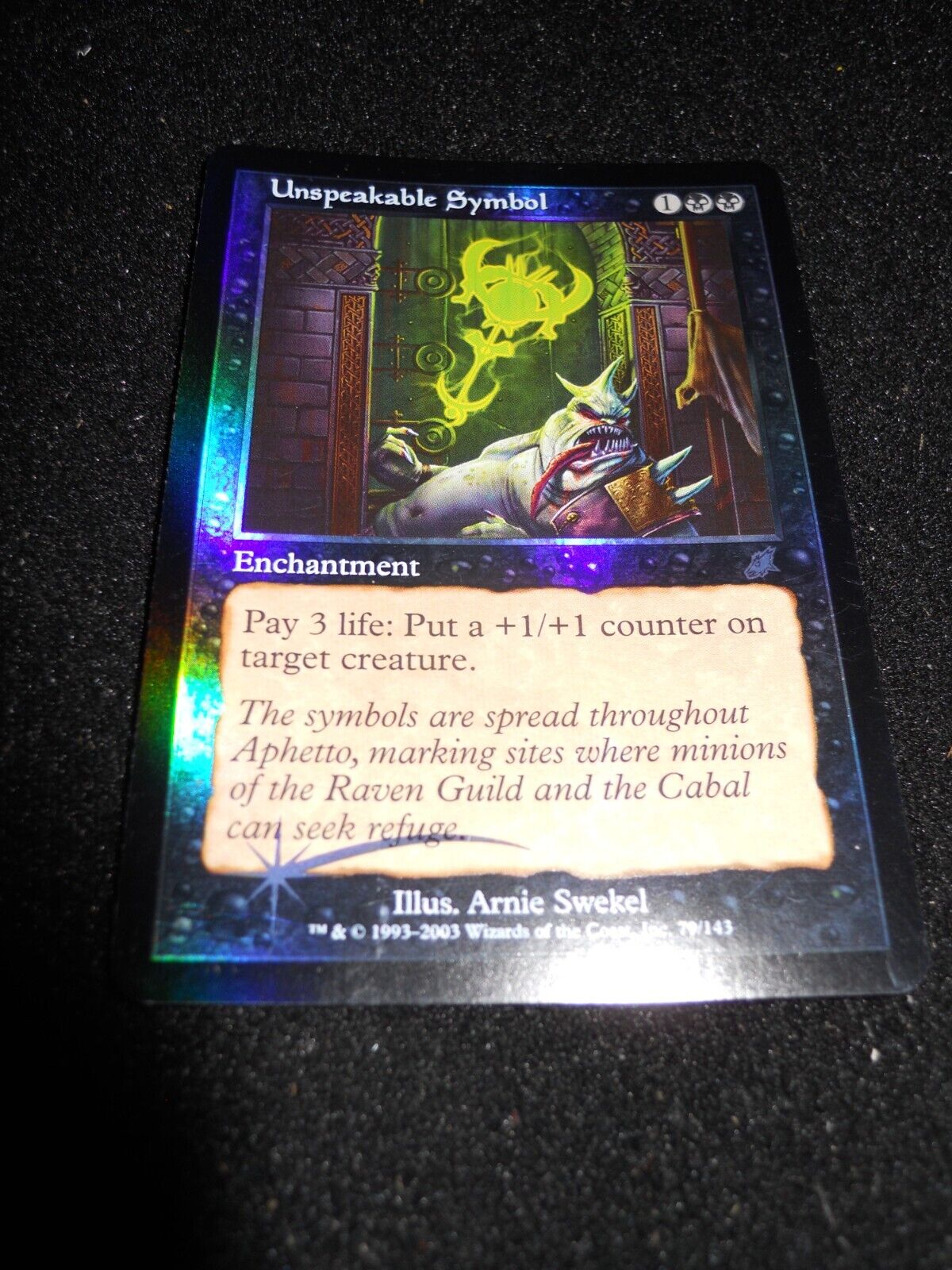 MtG UNSPEAKABLE SYMBOL from Scourge FOIL NM unplayed