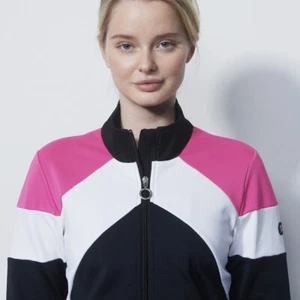 NEW Daily Sports DS Women Golf Performance Jacket Color Block Pink Black XL $240 - Picture 1 of 4