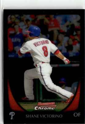2011 Bowman Chrome Refractor Shane Victorino Philadelphia Phillies #11 - Image 1 of 2