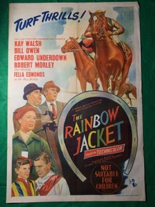 MOVIE POSTER ONE SHEET - AUSTRALIAN - THE RAINBOW JACKET (a) - 1954 - Bild 1 von 1