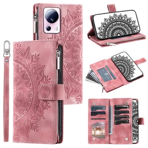 Zip Wallet Case For Xiaomi Poco X3 Pro X3 Pro M3 Leather Flip Stand Phone Cover - Picture 1 of 18