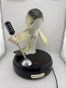 Vtg GEMMY Big Mouth Billy Bass Superstar Singing Fish Microphone Works w/ Cord - Picture 1 of 7