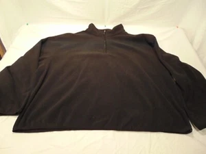 ATHLETECH Mens Fleece 1/4 ZIP Pull Over Black Jacket Size 4XL Good Condition - Picture 1 of 6