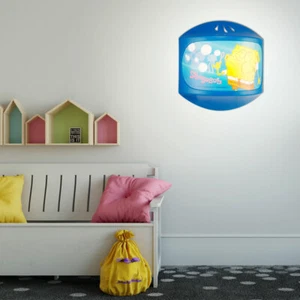 LED Wandbeleuchtung Kinderzimmer Nachtlicht Kabelschalter SpongeBob Schwammkopf - Bild 1 von 6