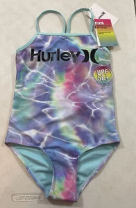 Big Girl’s Hurley UPF 50+ One-Piece Bikini Swimsuit (Pick Size) - Picture 1 of 4