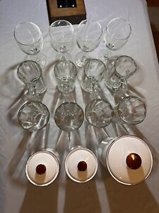 15 Pcs Lot Of Schwans Wine Glasses, Beer Mugs, Drinking Glasses & Stoneware Croc