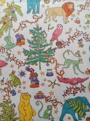 LIBERTY'S CHRISTMAS - animals - Liberty Tana Lawn Approx  44 x 30 cm - Image 1 of 4