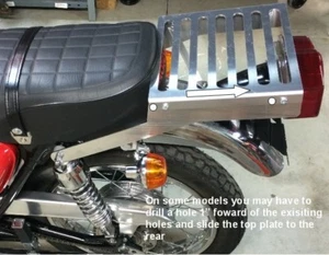 HONDA CB350 CL350 CB450 CL450 CB200 CB175 CA175 ALUMINIUM LUGGAGE RACK - Picture 1 of 6