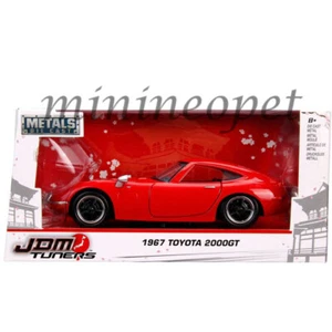 JADA JDM TUNERS 1967 TOYOTA 2000 GT 1/24 DIECAST MODE CAR RED 30447 - Picture 1 of 1
