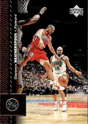 1996-97 Upper Deck #93 Clarence Weatherspoon 76ERS - Image 1 of 2