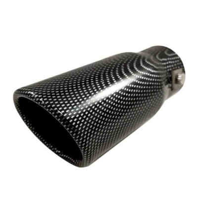 Exhaust Trim Carbon Stainless Steel For Nissan Almera Juke F15 Micra Sentra X-Trail - Image 1 of 4