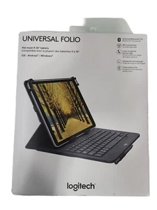 Logitech Universal Folio with Integrated Bluetooth 3.0 Keyboard for 9-10" - Picture 1 of 2