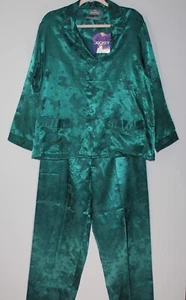 Pigiama natalizio donna JOCKEY 2 PZ TAGLIA L verde pantaloni lunghi/maniche nuovo con etichetta - Foto 1 di 8