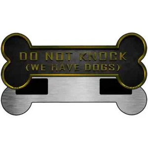 Dont Knock We Have Dogs 3.5"x9" Bone Magnet Fridge Refrigerator Kitchen Home - Picture 1 of 1