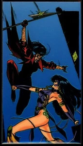 VOODOO VS DEVINE 1994 Wildstorm WildC.A.T.S Widevision Battles #74 - Picture 1 of 2