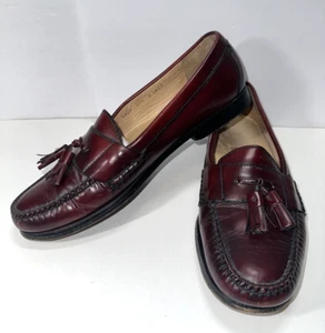 Cole Haan 03507 Black Cherry Pinch Tassel Slip-On Loafer Shoes Men's US 10.5 C - Picture 1 of 13