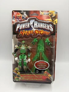 2003 Power Rangers Ninja Storm Green Samurai Turbo Tri-Battlized PACKAGING OPEN - Picture 1 of 19