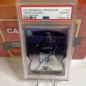 2023 Bowman Chrome M/B Mojo Refractor Jaison Chourio Rookie Autograph PSA 10 - Bild 1 von 2