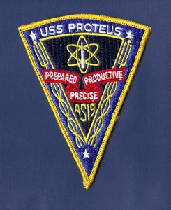 USS PROTEUS AS-19 Submarine Tender Ship's Crest Patch - Picture 1 of 1