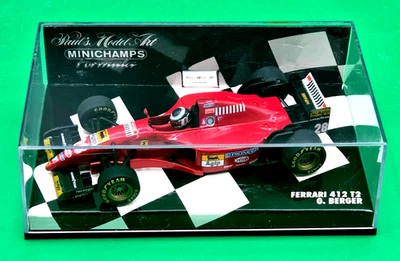 1995 Minichamps 1/43 Ferrari 412T2 G. Berger #28 DieCast NEW IN DISPLAY BOX - Image 1 of 4
