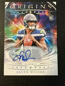 2025 Panini Origins- Rookies Signatures /99- Jalen Milroe (RC) Seattle Seahawks - Picture 1 of 2