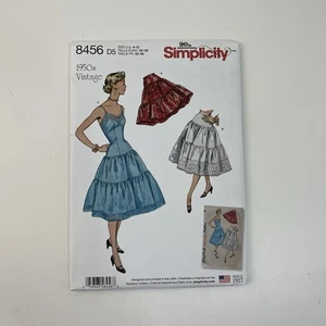 Sottovesti e slip taglia 4-12 vintage anni 50 modello cucito non tagliato 8456 retrò - Foto 1 di 2