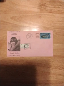 ALASKA PIONEER HAROLD GILLAN AVIATOR POSTAL COVER 1970 - Picture 1 of 1