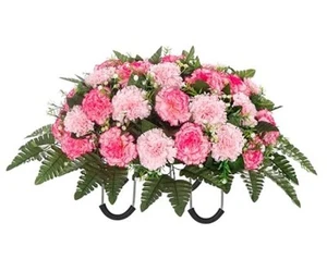 Fake Flowers Sympathy Flowers Plastic Flowers Artificial Cemetery Silk Flowers - Picture 1 of 7