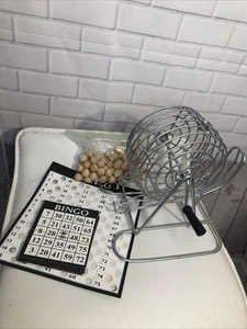 WE Games Deluxe Bingo Game Set- Used- 75 Wood Balls - Picture 1 of 7