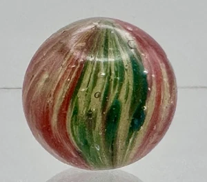 ANTIQUE GERMAN 19c MARBLE 20.79MM pannelled & shrunken AVENTURINE ONIONSKIN - Picture 1 of 4