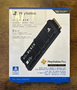 WD Black SN850P 2TB M.2 PCIe NVMe SSD PlayStation 5 PS5 Game Drive NEW SEALED - Afbeelding 1 van 2