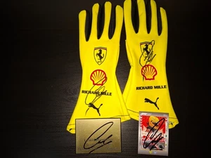 F1 LEWIS HAMILTON Scuderia Ferrari GLOVES Topps card proof Formula 1 - Picture 1 of 1