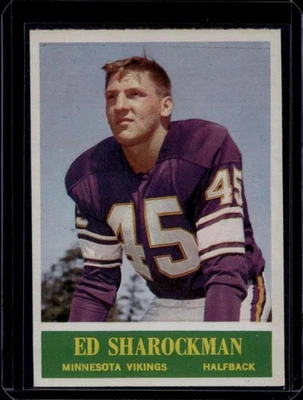 1964 Philadelphia Football Set Break #108 Ed Sharockman, Ex - Image 1 of 2