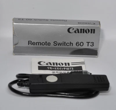 Canon Remote Switch 60 T3 T70 T90 EOS 650 620 750 850 Cable Shutter Release - Image 1 of 4