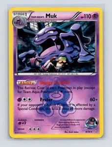 Pokémon TCG Team Aqua's Muk 8/34 Doppia Crisi Holo MP - Foto 1 di 2