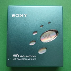 Sony Mini Disc Walkman Md Player Blue Model MZ-E520 Only Player no Battery - Picture 1 of 7