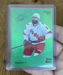 Brent Burns 2022-23 NHL Metal Universe Precious Metal Gems PMG Green 02/10 - Picture 1 of 2