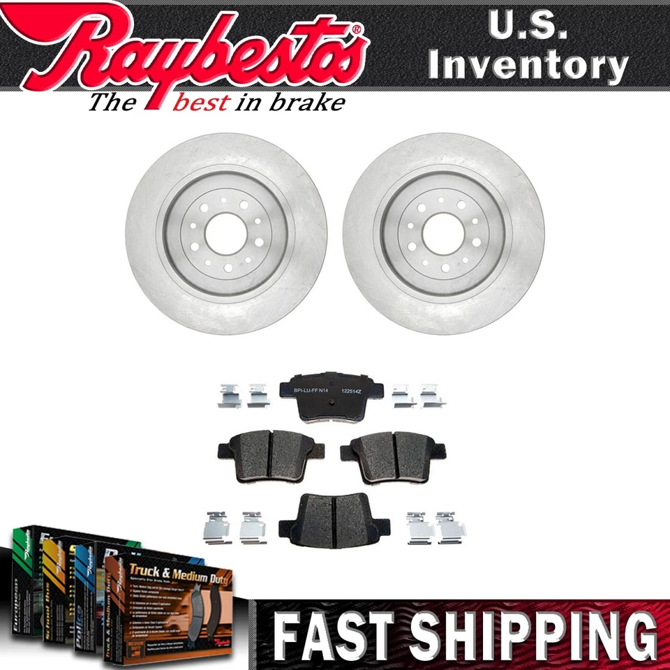 Rear Kit Brake Rotors Ceramic Brake Pads Hardware For 2005-2007 Mercury Montego - Изображение 1 из 4