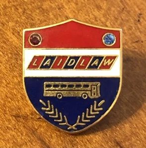 Vintage Laidlaw Transit Inc Bus Safe Driving Award Pin Red White Blue - Picture 1 of 2
