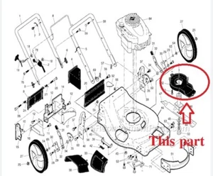 Craftsman Mower Model 917376655 Original Debris Shield - Picture 1 of 4