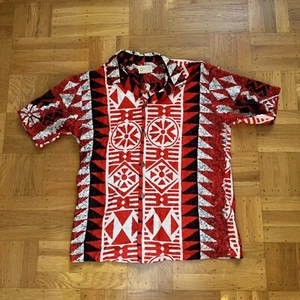 Stan Hicks Hawaiian Casuals Shirt Short Sleeve Mens Large 1960s Vintage - Picture 1 of 7