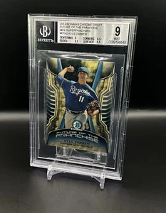 2014 Bowman Draft Future Of The Franchise Kyle Zimmer Mini Superfractor 1/1 - Picture 1 of 2
