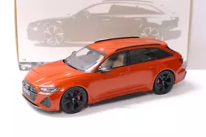 1:18 Minichamps Audi RS6 Avant (C8) 2019 orange metallic - Bild 1 von 4